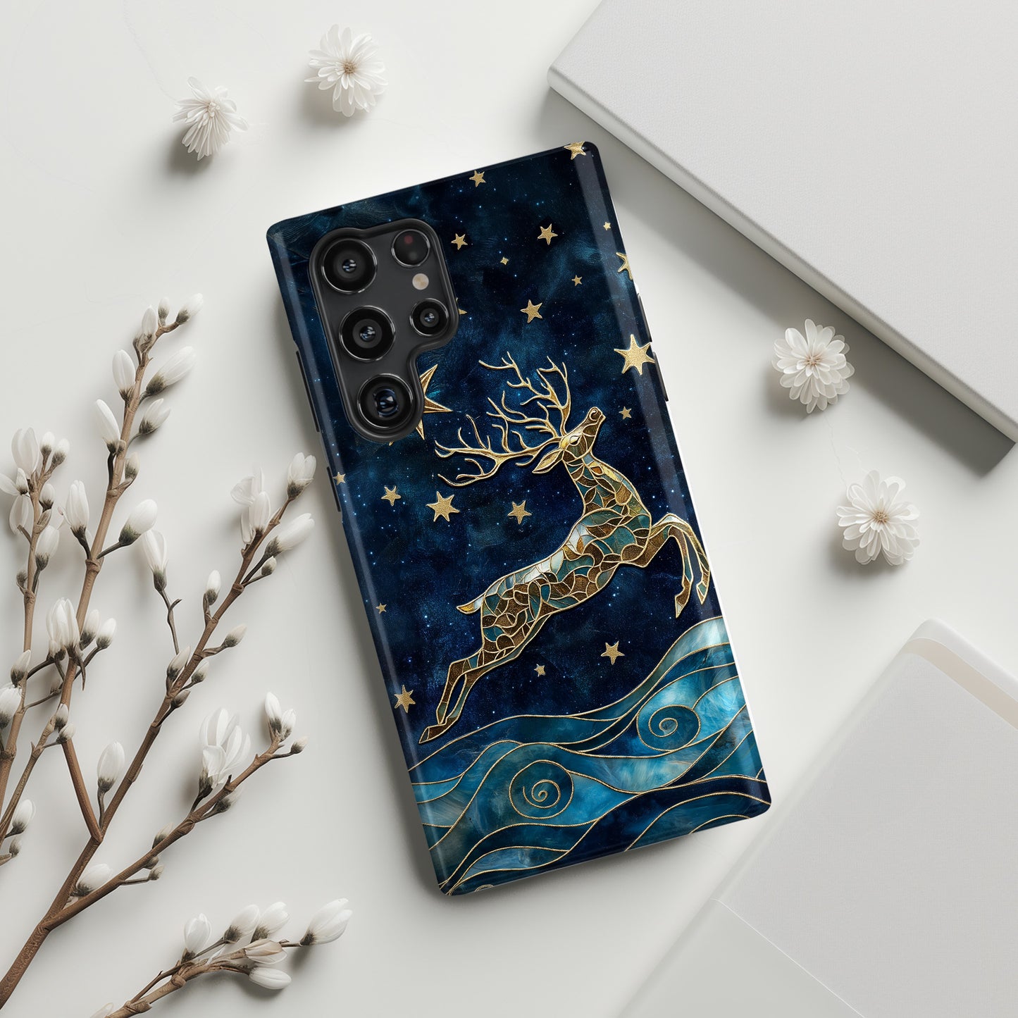 Magical Reindeer Design Samsung Phone Case