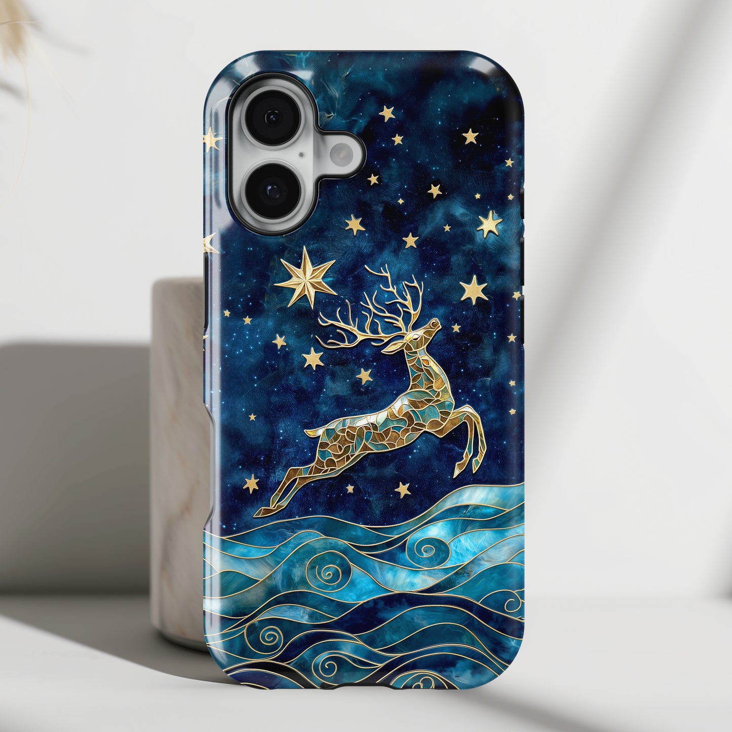 Magical Reindeer Design iPhone Case