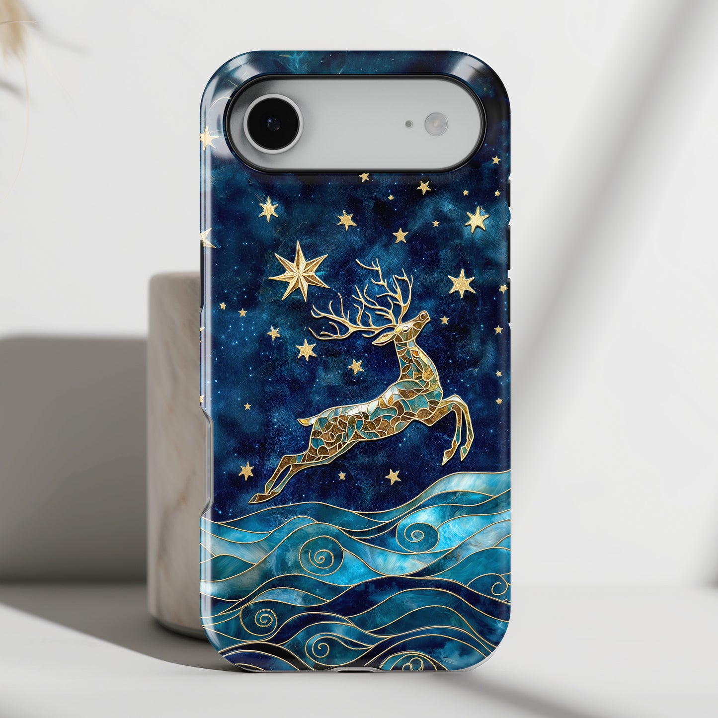 Magical Reindeer Design iPhone Case