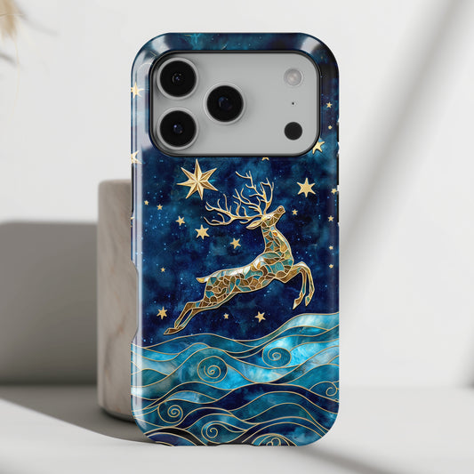 Magical Reindeer Design iPhone Case