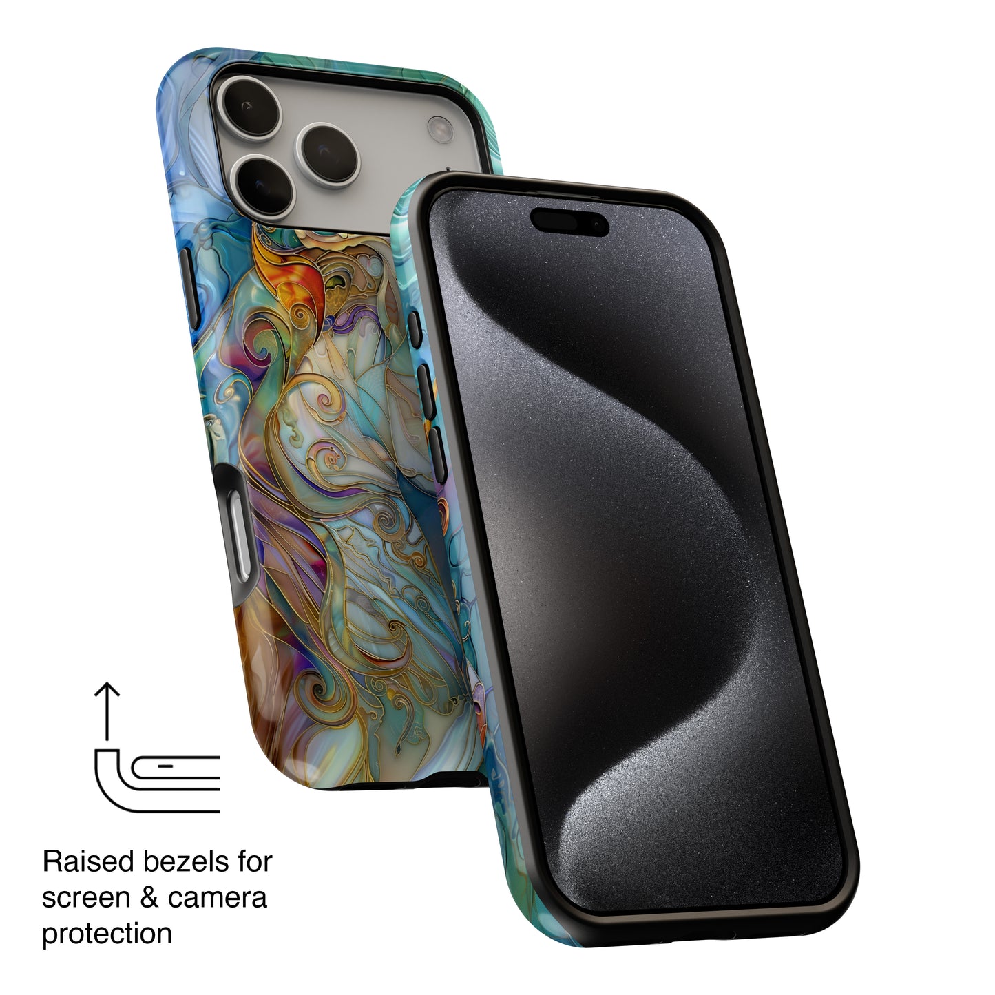 Magical Unicorn Stained Glass Design iPhone Case