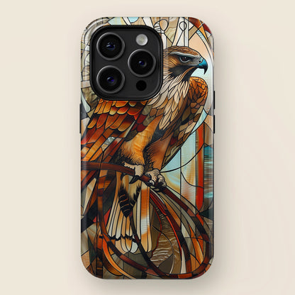 Majestic Hawk Art Nouveau Style Design iPhone Case