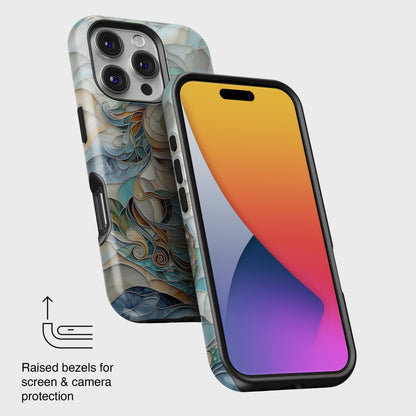 Majestic Horse Stained Glass Design iPhone Case