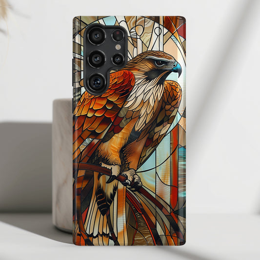 Majestic Hawk Art Nouveau Style Design Case for Galaxy S series Phones