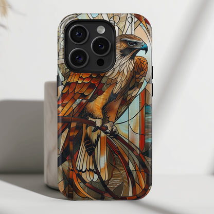 Majestic Hawk Art Nouveau Style Design iPhone Case