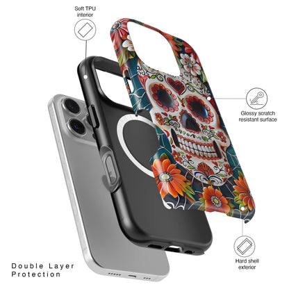 Calaveritas Mexican Sugar Skull Design iPhone Case