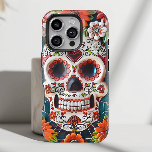 Calaveritas Mexican Sugar Skull Design iPhone Case