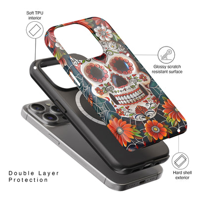 Calaveritas Mexican Sugar Skull Design iPhone Case