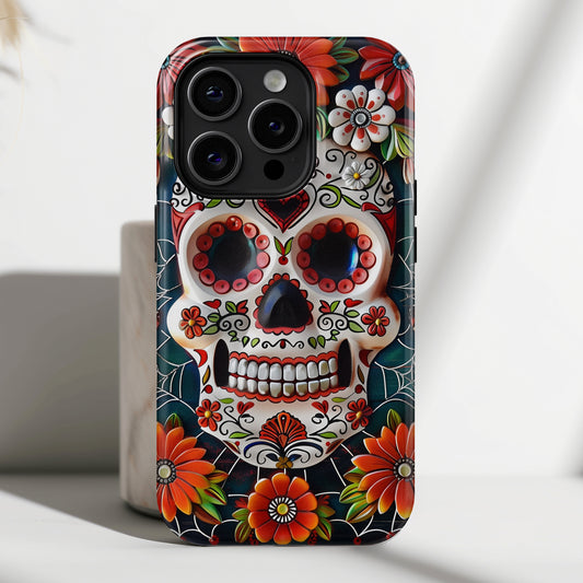 Calaveritas Mexican Sugar Skull Design iPhone Case