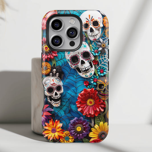 Calaveritas Mexican Sugar Skull Design 2 iPhone Case