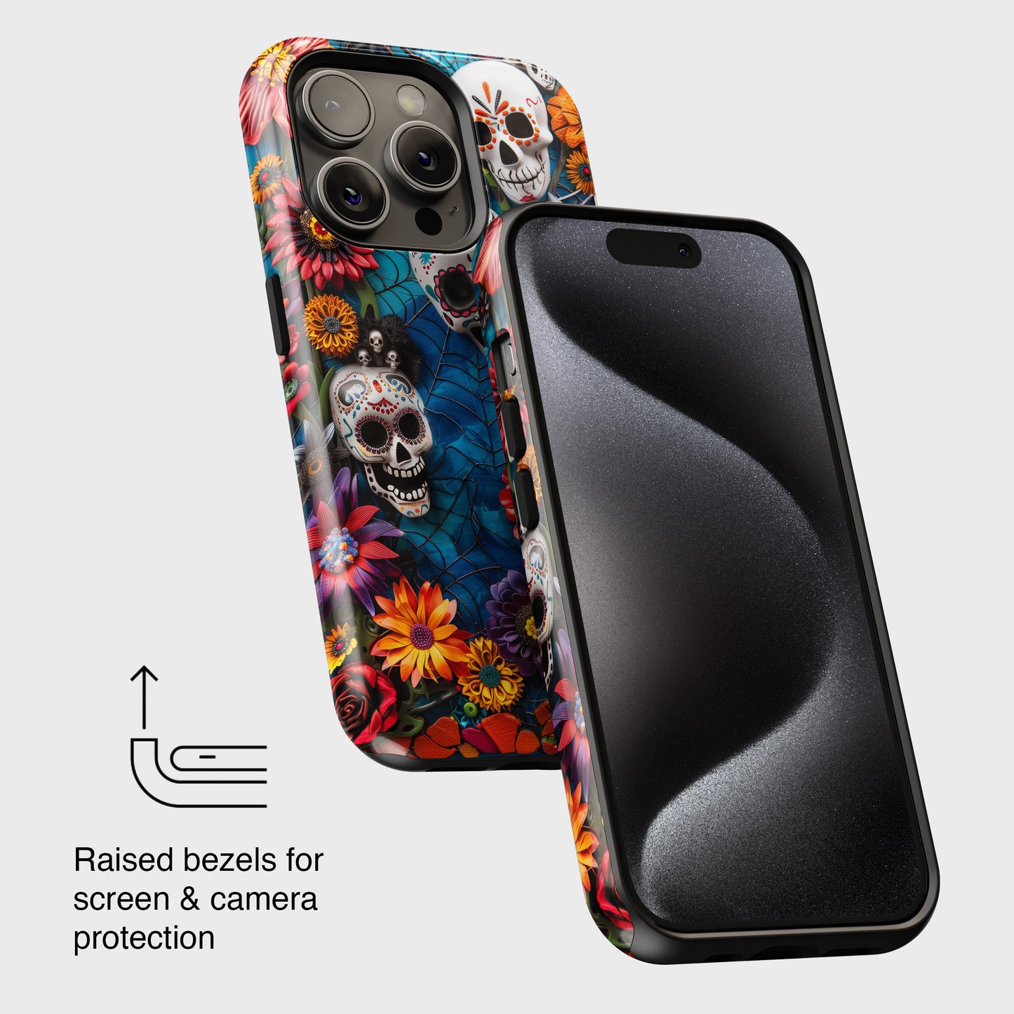 Calaveritas Mexican Sugar Skull Design 2 iPhone Case