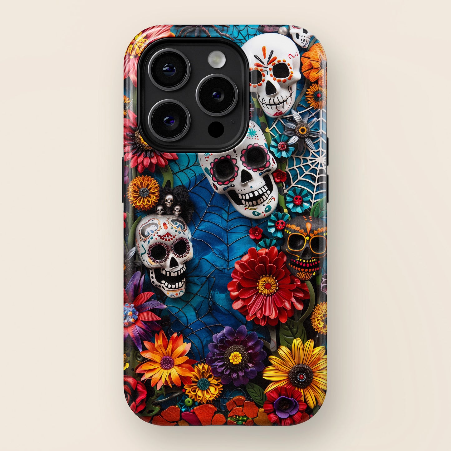 Calaveritas Mexican Sugar Skull Design 2 iPhone Case