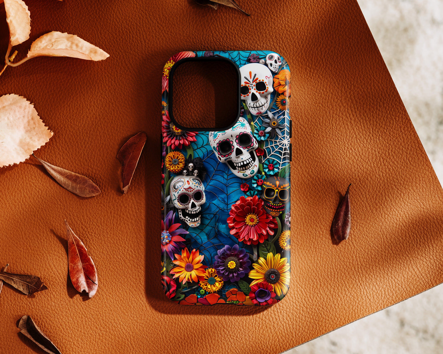 Calaveritas Mexican Sugar Skull Design 2 iPhone Case