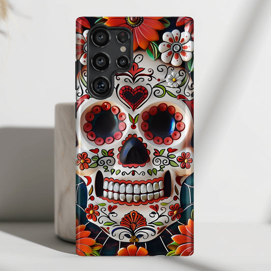 Calaveritas Mexican Sugar Skull Design Samsung Phone Case