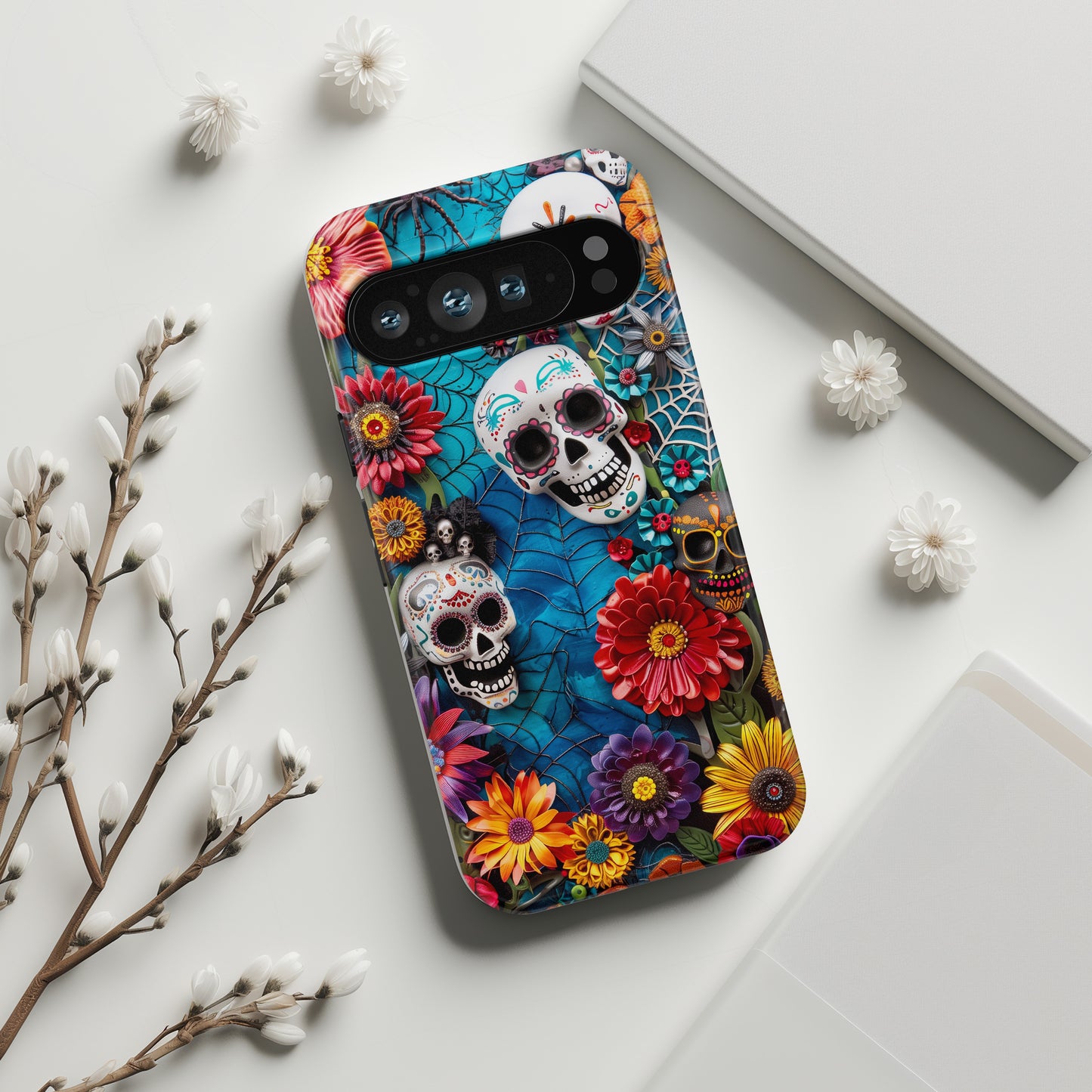 Calaveritas Mexican Sugar Skull Design 2 Google Pixel Phone Case