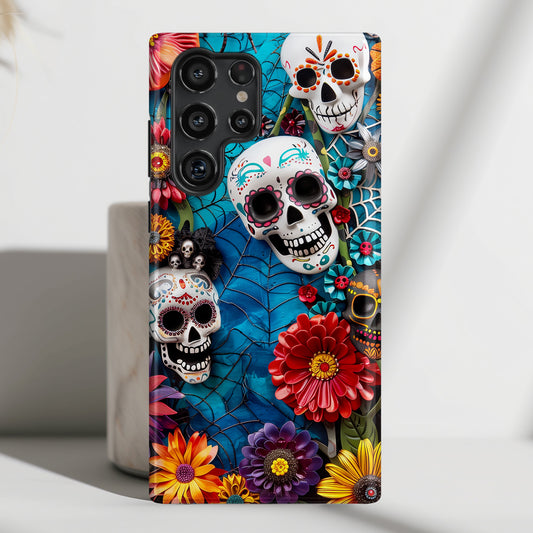 Calaveritas Mexican Sugar Skull Design 2 Case for Galaxy S series Phones