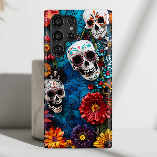 Calaveritas Mexican Sugar Skull Design 2 Samsung Phone Case