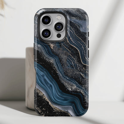 Midnight River Marble Design for iPhone