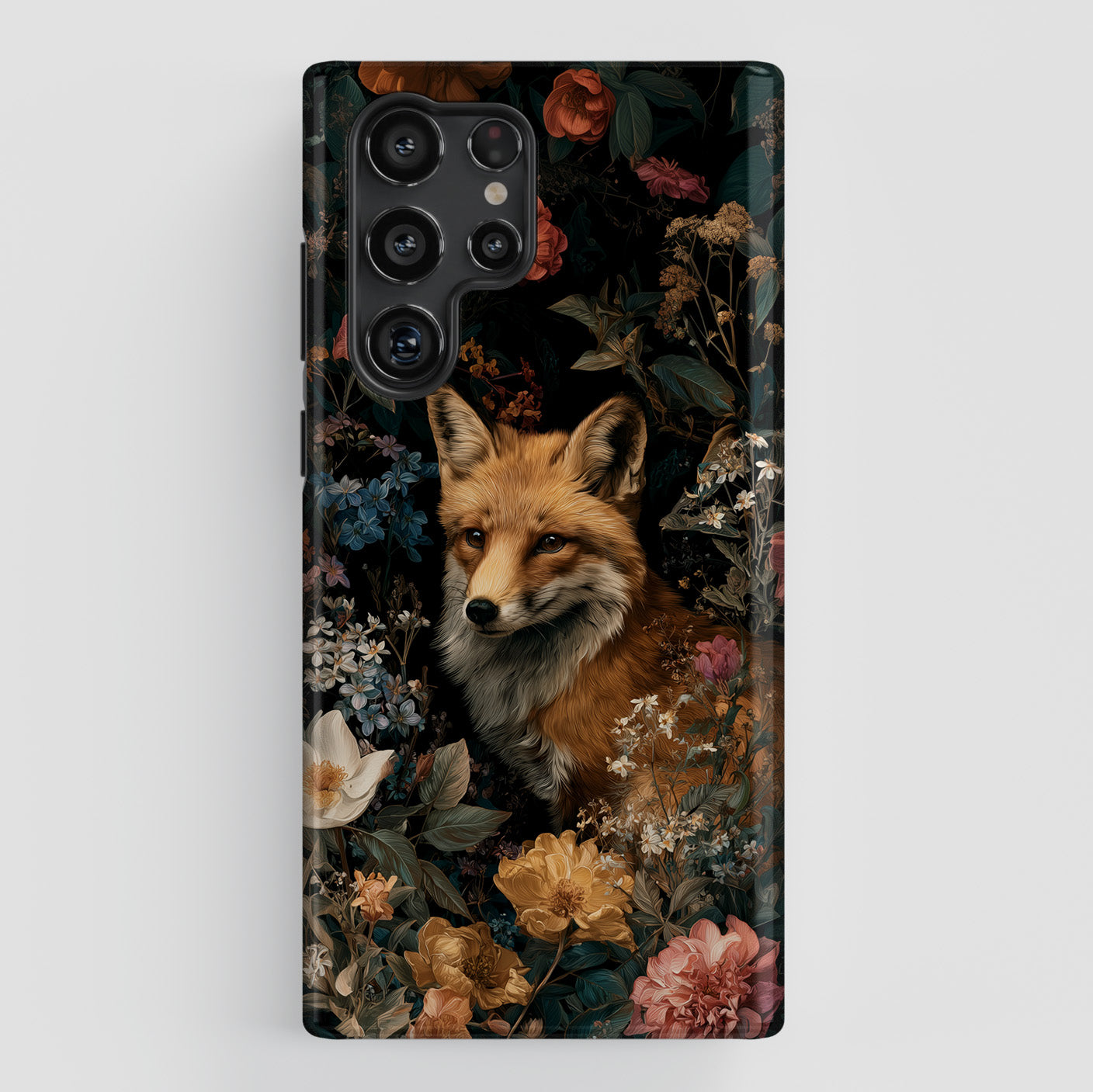 Midnight Garden Fox Design Phone Case for Galaxy S series Phones