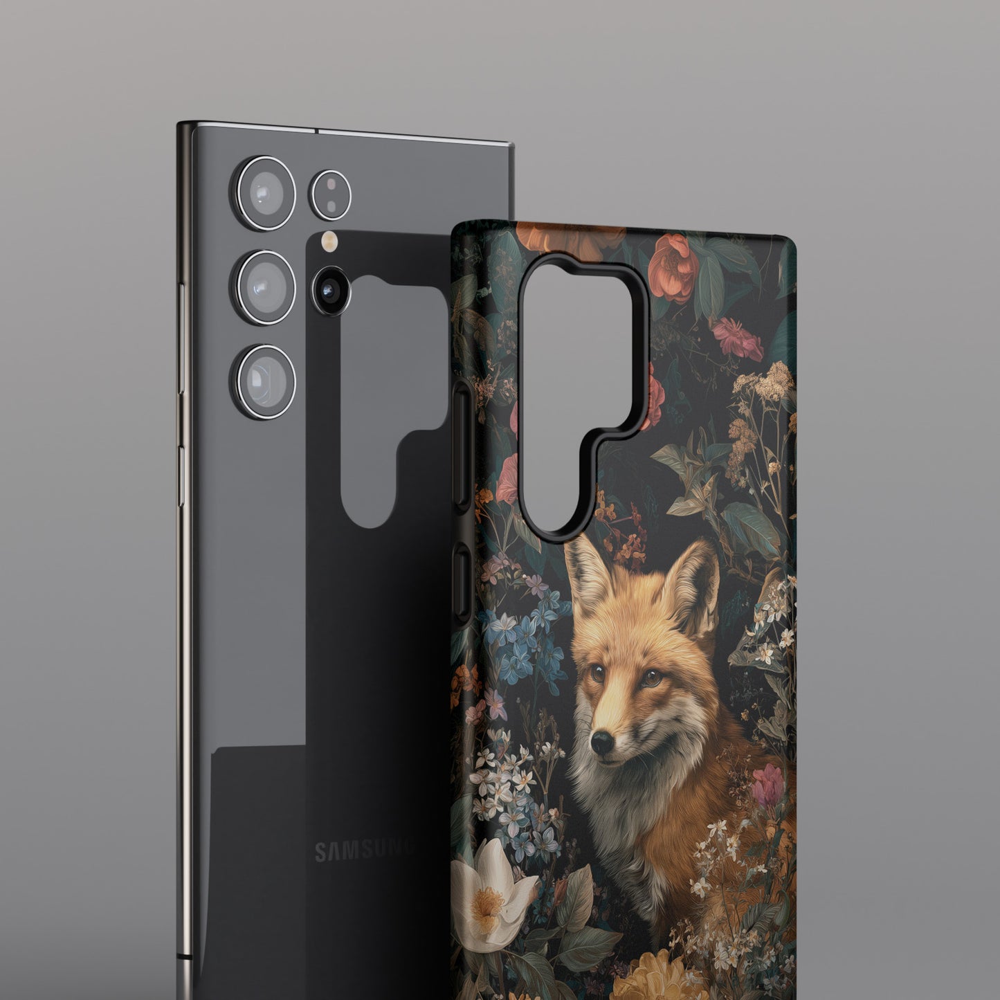 Midnight Garden Fox Design Phone Case for Galaxy S series Phones
