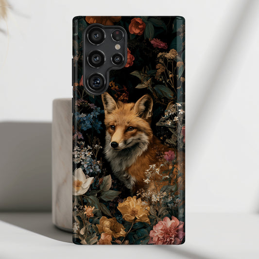Midnight Garden Fox Design Phone Case for Galaxy S series Phones