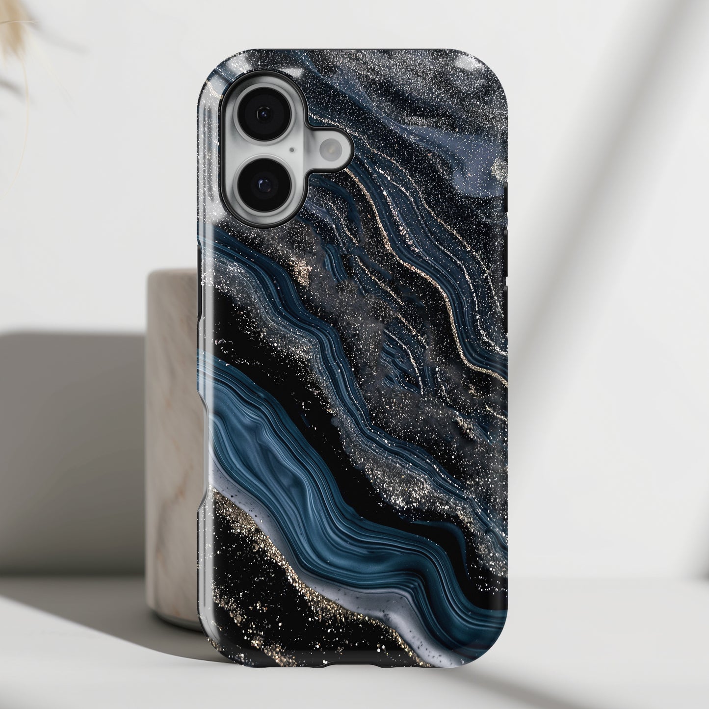 Midnight River Marble Design for iPhone