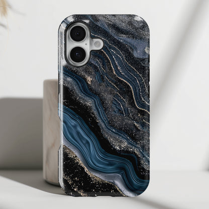 Midnight River Marble Design for iPhone