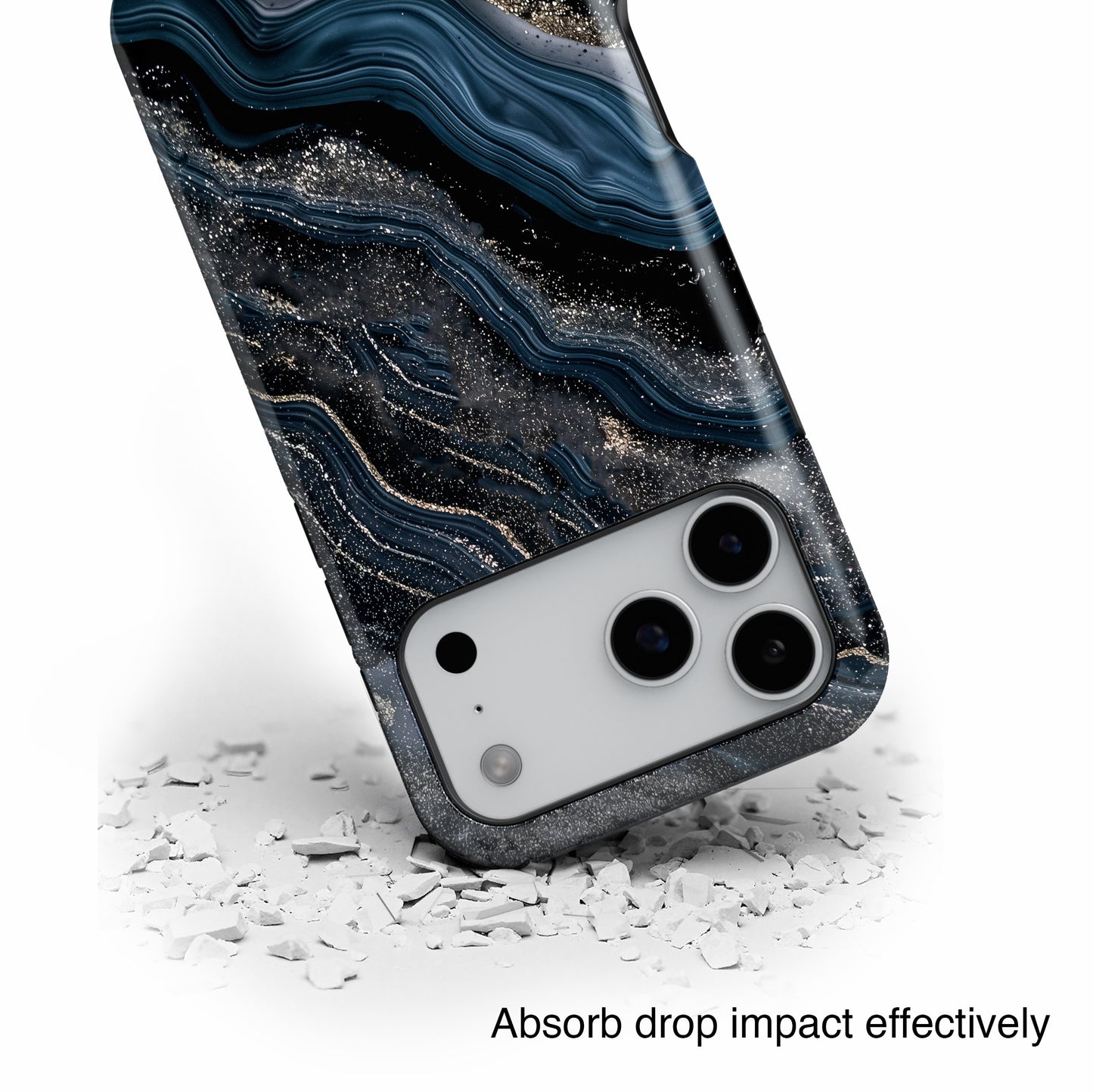 Midnight River Marble Design for iPhone
