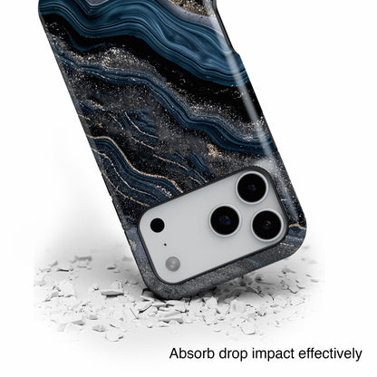 Midnight River Marble Design for iPhone