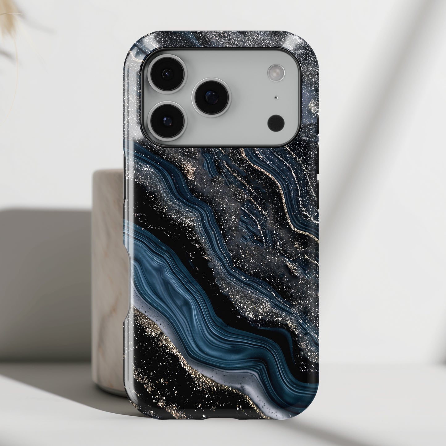 Midnight River Marble Design for iPhone