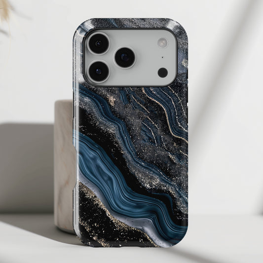 Midnight River Marble Design for iPhone