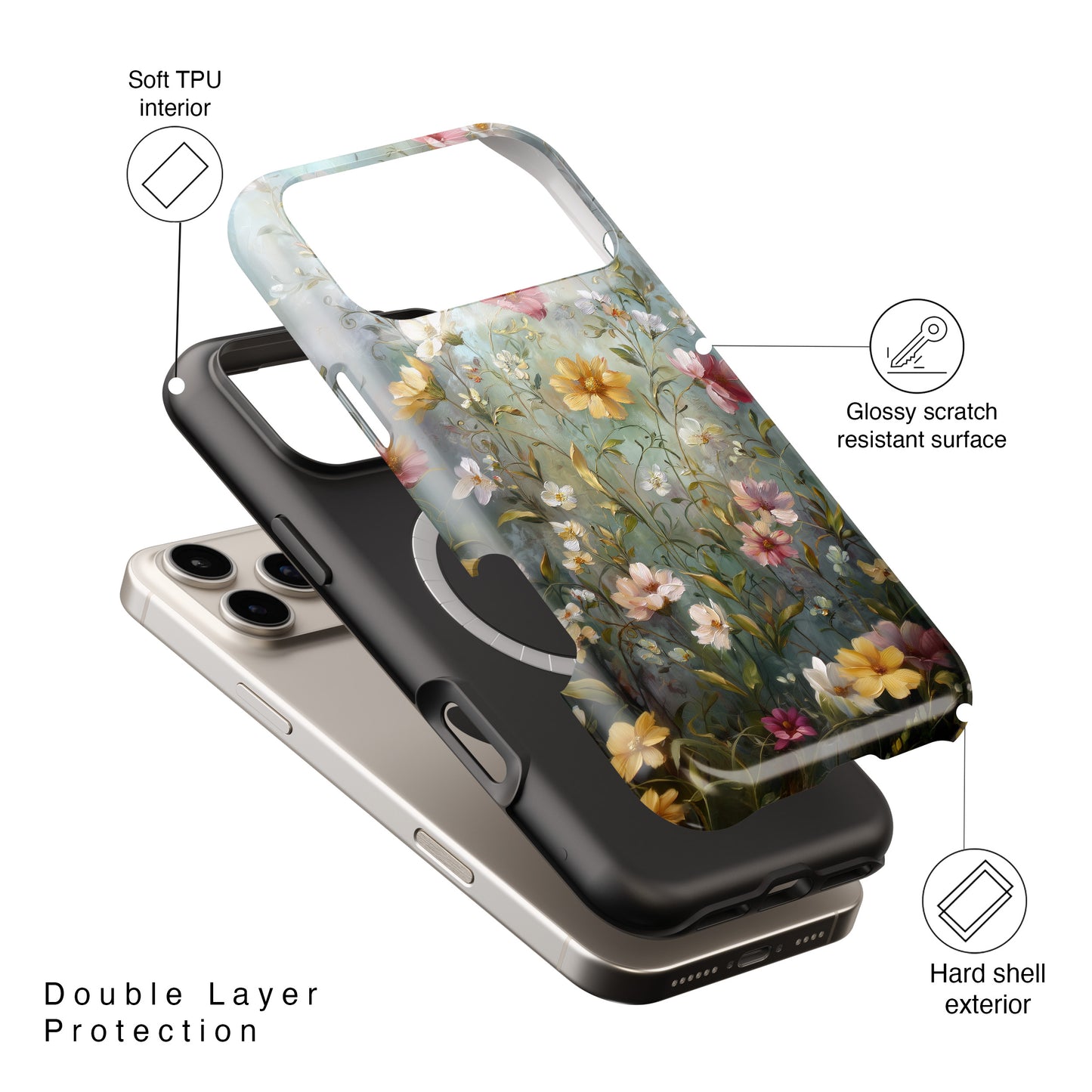 Misty Meadow Design iPhone Case