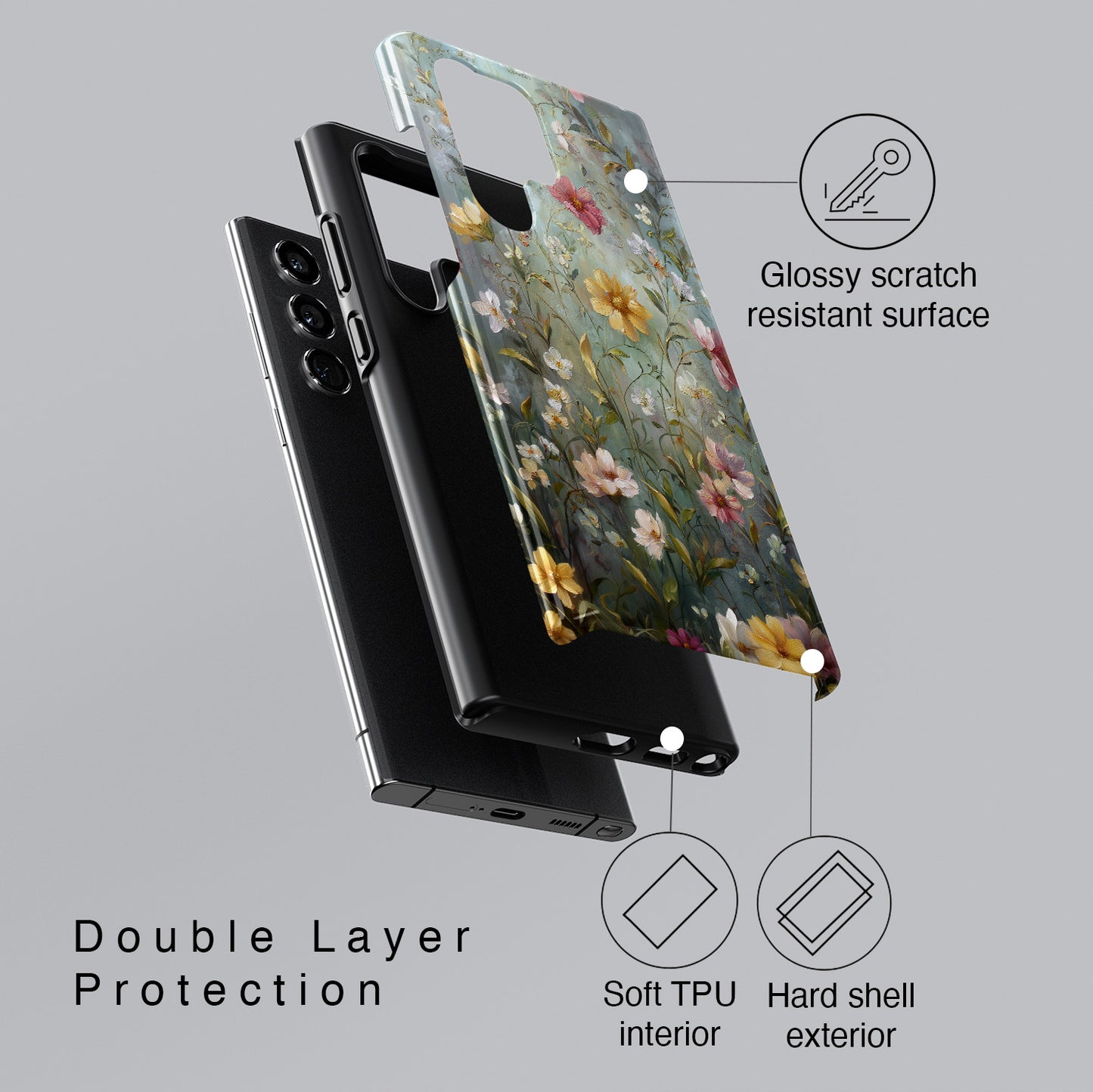 Misty Meadow Design Phone Case for Galaxy S series Phones