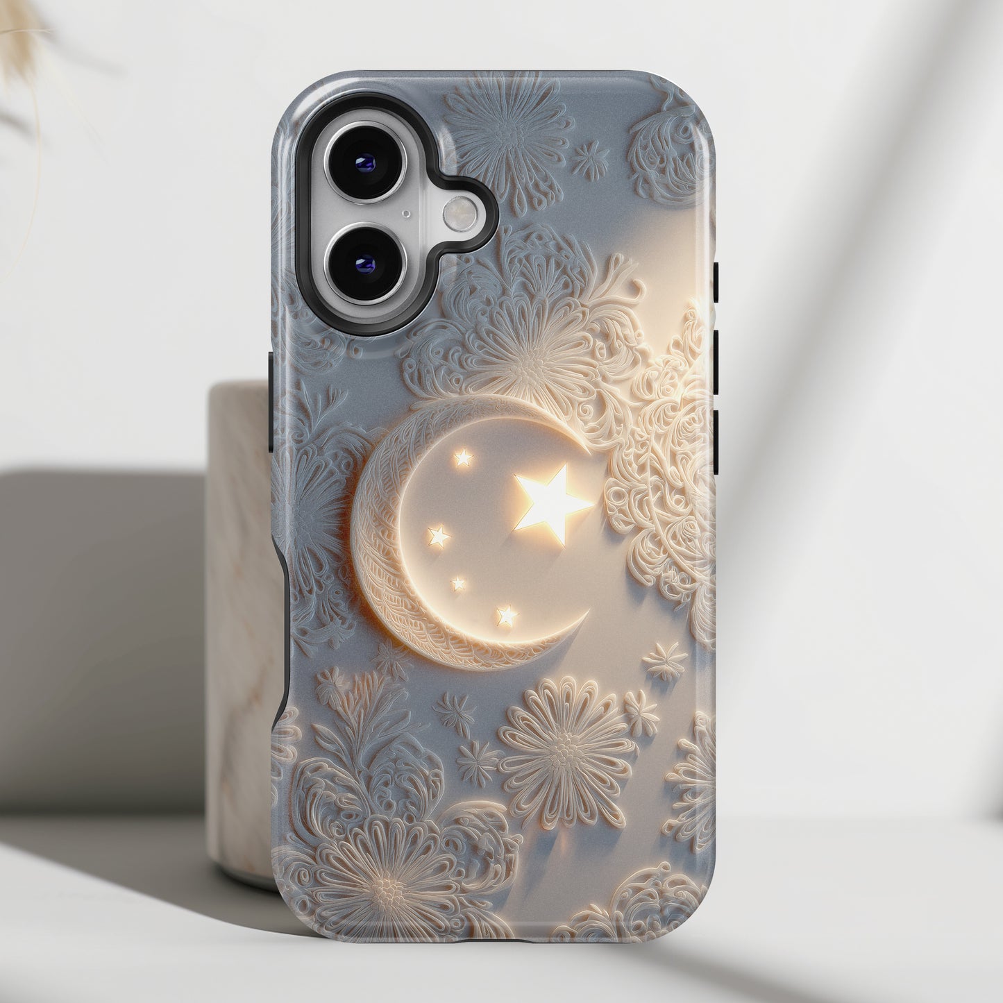 Moonlit Blossom Design iPhone Case