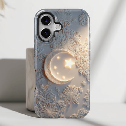 Moonlit Blossom Design iPhone Case