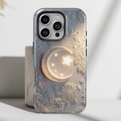 Moonlit Blossom Design iPhone Case