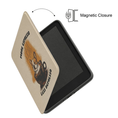 More Espresso, Less Depresso – Frenchie Coffee Kindle Case