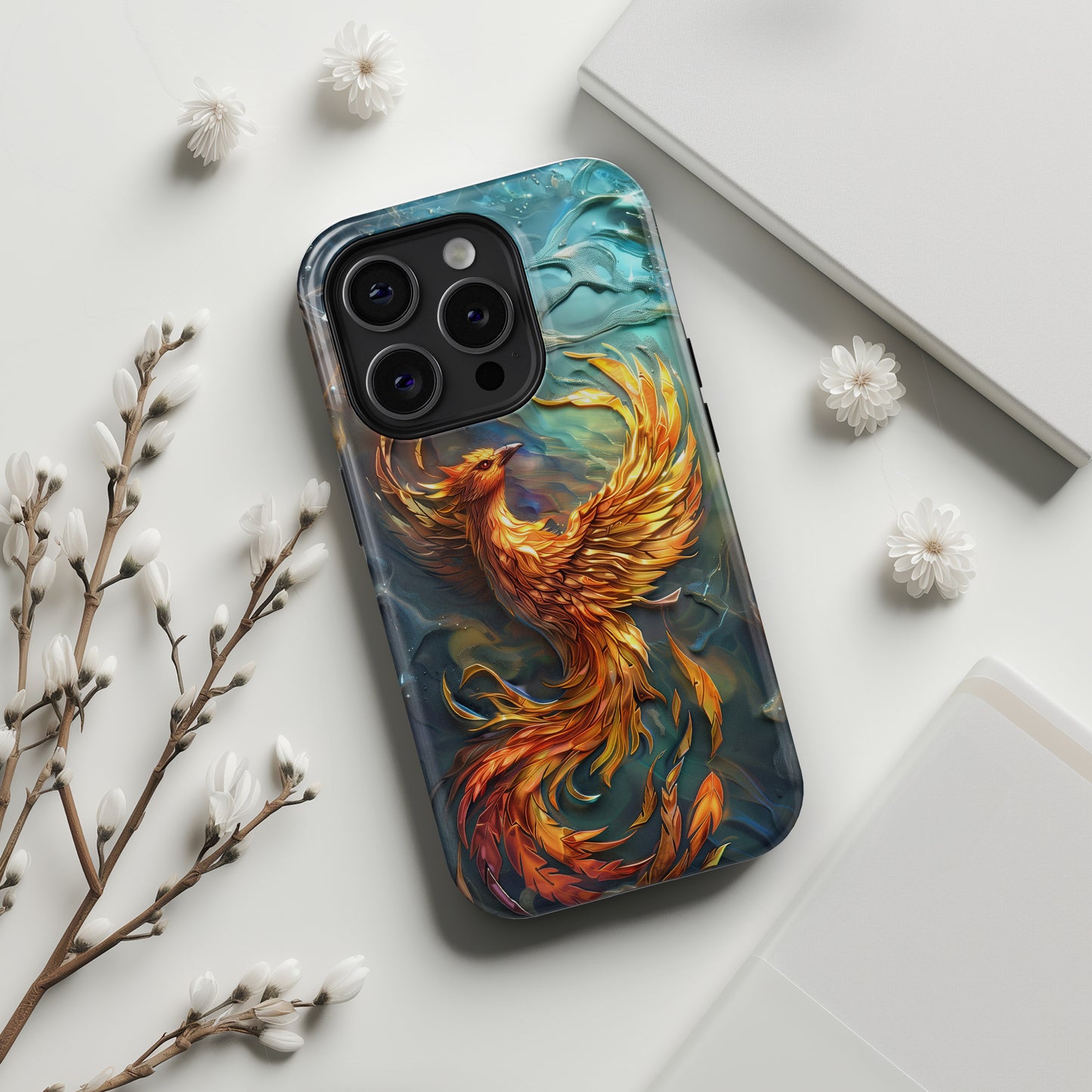 Mythical Phoenix Design iPhone Case