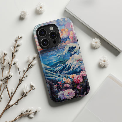 Ocean Wave & Mount Fuji Japanese Art Design iPhone Case