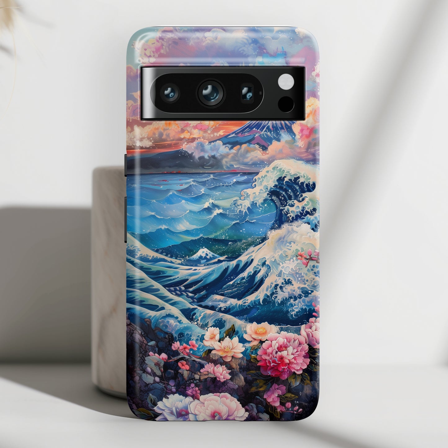 Ocean Wave & Mount Fuji Japanese Art Design Google Pixel Phone Case
