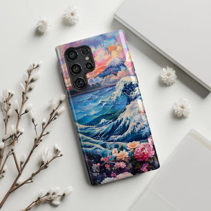 Ocean Wave & Mount Fuji Japanese Art Design Case for Galaxy S series Phones