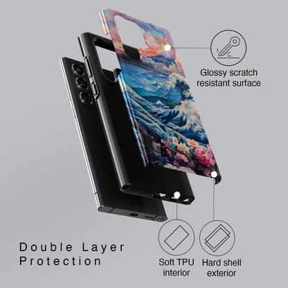 Ocean Wave & Mount Fuji Japanese Art Design Case for Galaxy S series Phones
