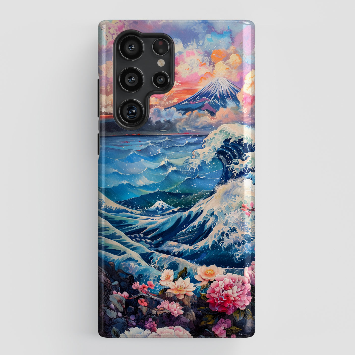 Ocean Wave & Mount Fuji Japanese Art Design Case for Galaxy S series Phones