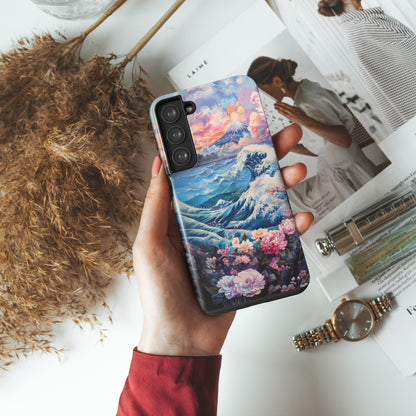 Ocean Wave & Mount Fuji Japanese Art Design Case for Galaxy S series Phones