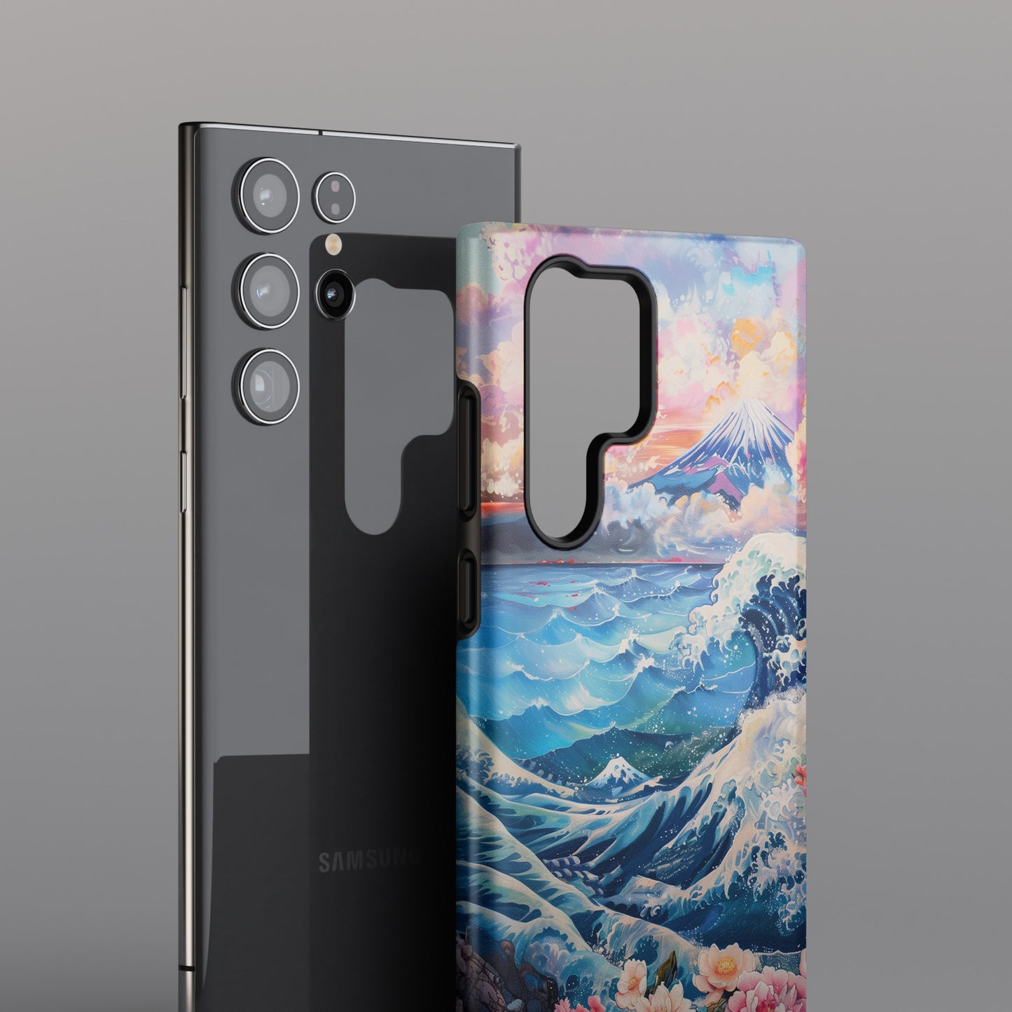 Ocean Wave & Mount Fuji Japanese Art Design Case for Galaxy S series Phones
