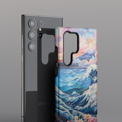 Ocean Wave & Mount Fuji Japanese Art Design Case for Galaxy S series Phones