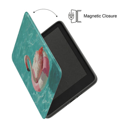 Out of Office Mode - The Poolside Flamingo Impressionist Summer Kindle Case