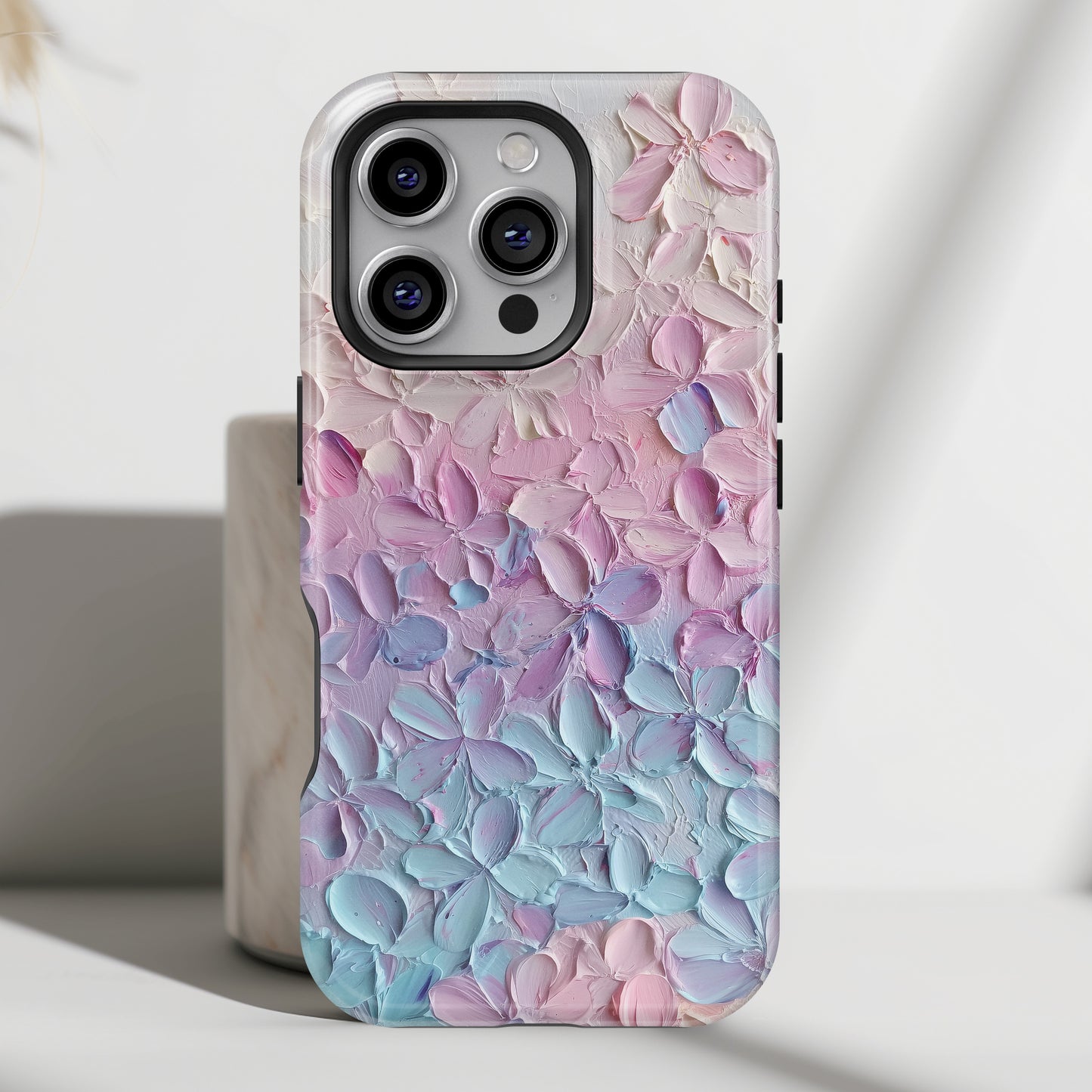 Pastel Flower Abstract Oil Painting Design iPhone Case