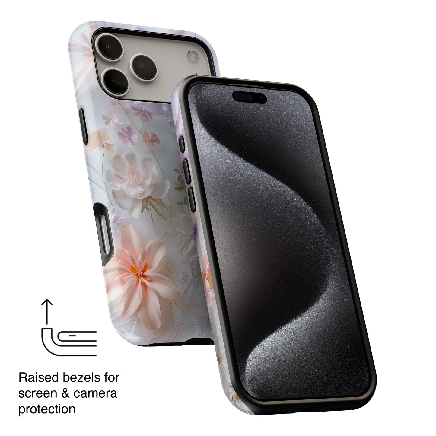 Pastel Paper Flower Art Design iPhone Case