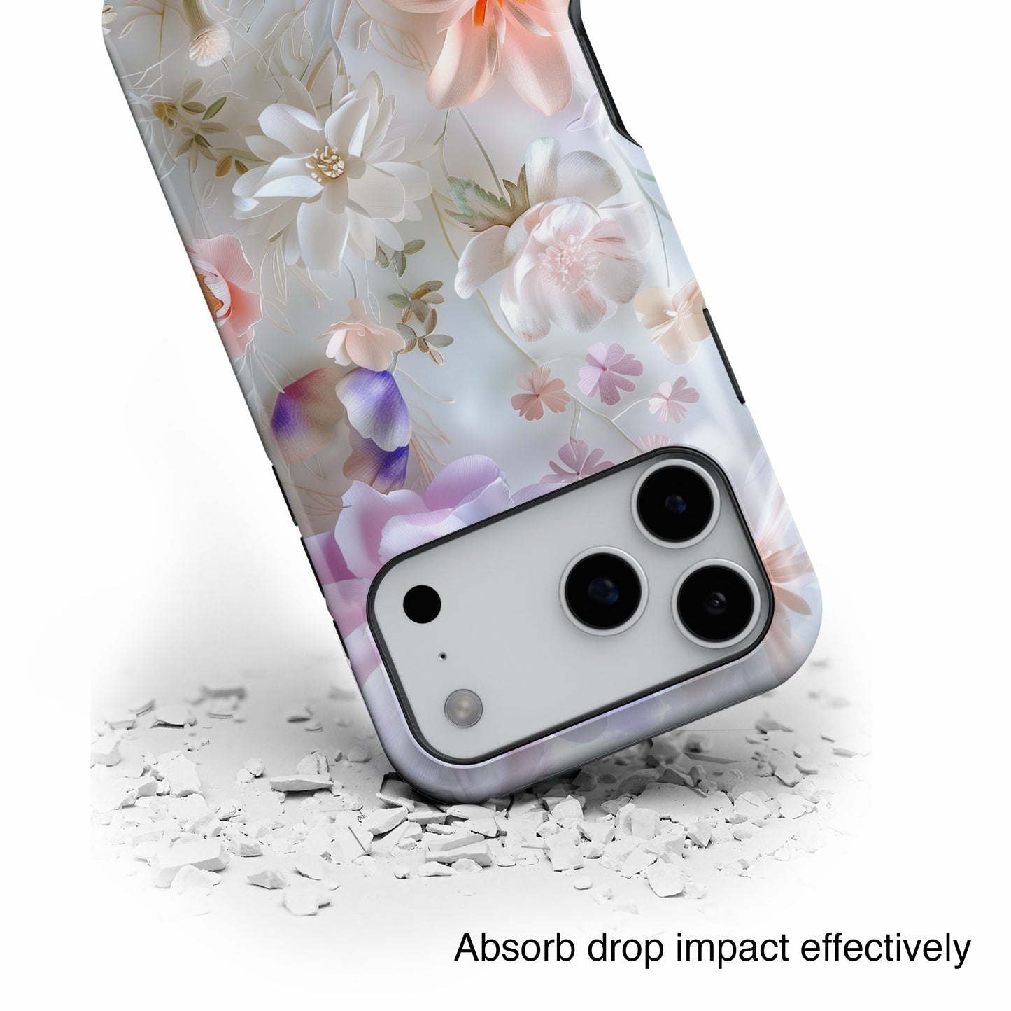 Pastel Paper Flower Art Design iPhone Case